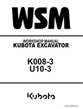 Kubota K008-3, U10-3 Excavator