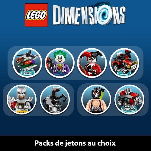 Lot jetons lego dimensions - lot,