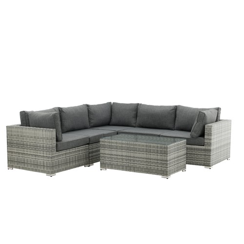Salon angle jardin - d'angle,