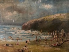 Oil Painting Canvas 1920 Sea