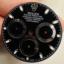 Rolex Black Dial Luminova For Daytona Model Ref 116520