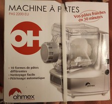 OHMEX OHM-PAS-2200 Rouge - Machine à pâtes - NEUVE