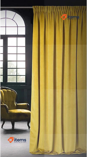 Rideau velours opaque uni - rideau,