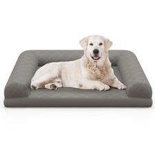 Panier Pour Chien Orthopédique Lit - Coussin Pour Chien En Mousse Avec Rebords 