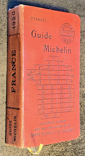 Guide michelin rouge - guide, 1920