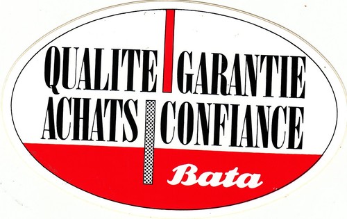 Autocollant chaussures bata - chaussures,