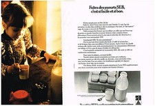 1972 ADVERTISEMENT SEB yogurt maker (2 pages)