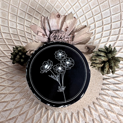 Stickers noir bouquet - -,