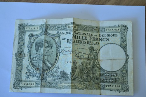 Billet belge mille francs - de,