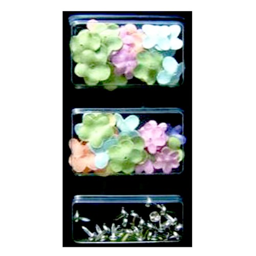 Embellissement fleurs pastel - embellissement,