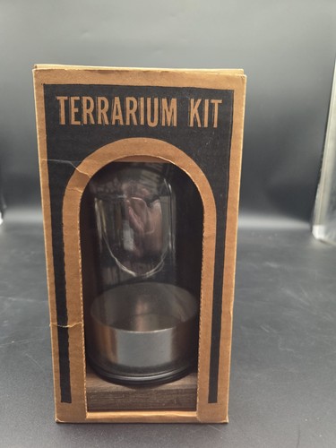 Glass terrarium garden kit - glass,
