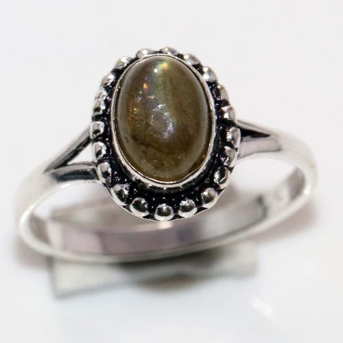 Bague labradorite feu plaqué - bague,