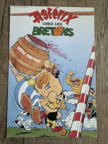 Carte postale asterix chez les - postale,