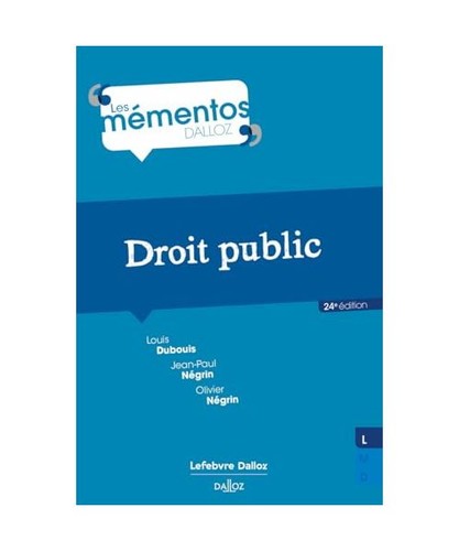 Droit public 24e éd - droit,