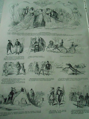 Gravure 1868 caricature - 1868,
