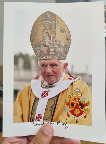 Dédicace 15x20 ratzinger - dédicace,
