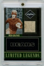 2006 Leaf Limited Red Grange Limited Legends Game Used Helmet Patch /75 Bears