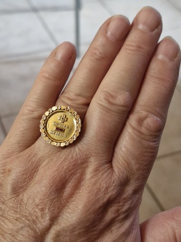 Bague médaille amour augis - bague,