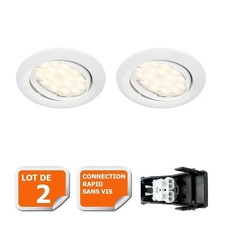 Lot de 2 Spot led encastrable