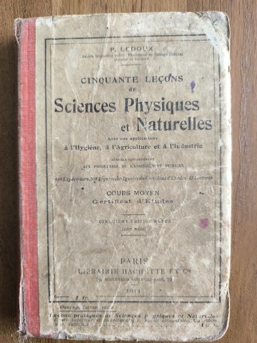 Ancien livre scolaire - ancien, 50