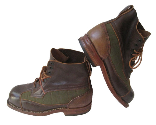 Docksta brown leather canvas - brown,