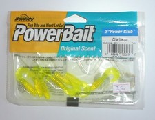 Leurres BERKLEY POWER BAIT Power Grub 2" chartreuse par 7