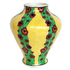 CHARLES CATTEAU -  VASE BOCH FRÈRES LA LOUVIERE KERAMIS MODÈLE OLGA ART NOUVEAU 