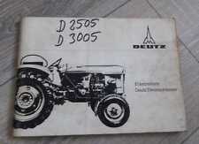 Deutz driving tug D2505 + D3005 spare parts list