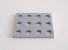 Playmobil systemx - light grey mounting plate holder 3176 3992 4402
