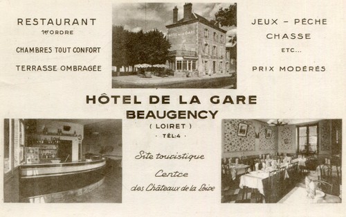 Carte beaugency hôtel la - carte,