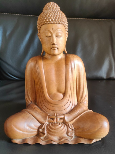 Statuette bouddha assis - statuette,