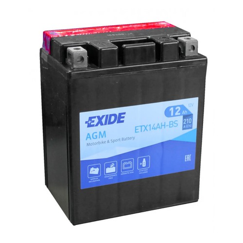 Batterie moto exide - batterie, etx14ah-bs