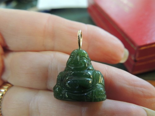 Pendentif bouddha jade et - bouddha,