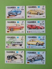 Gambie 25b à D10 Automobile DS Citroën Ferrari Mercedes Bugatti Ford MNH neuf