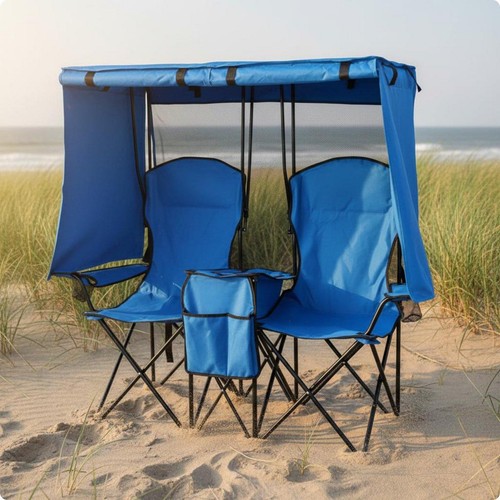 Chaise pliante double avec - double,