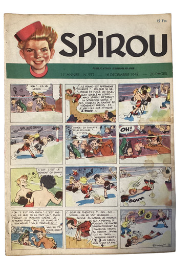 Ancienne revue spirou vintage - ancienne,
