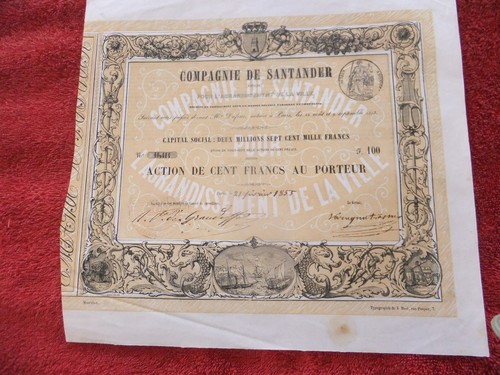 Titre action ancienne - titre,
