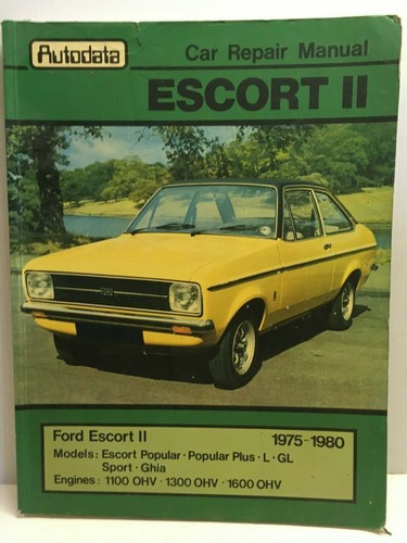 Autodata ford escort mk - ford, ll