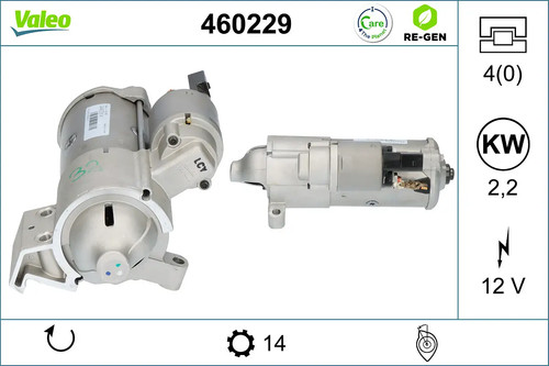 Démarreur valeo 460229 - démarreur,