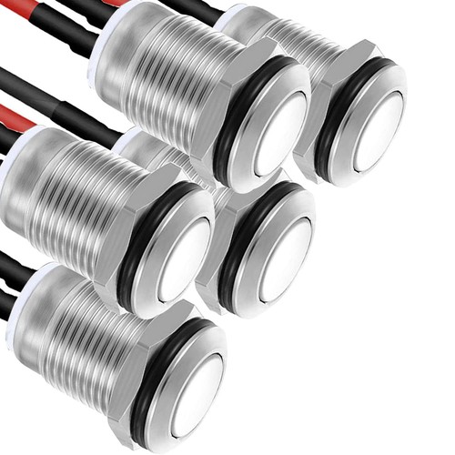5pcs 12mm interrupteur - 5pcs,