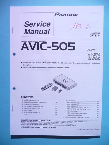 Manuel service pioneer - de,