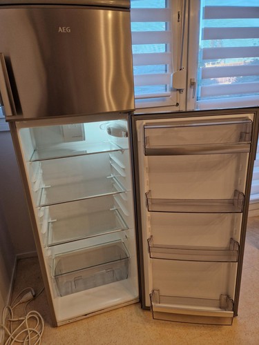 Refregirateur aeg gris - aeg,