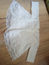 Vintage White Lace Girl or Large Doll Dress Size In Listing