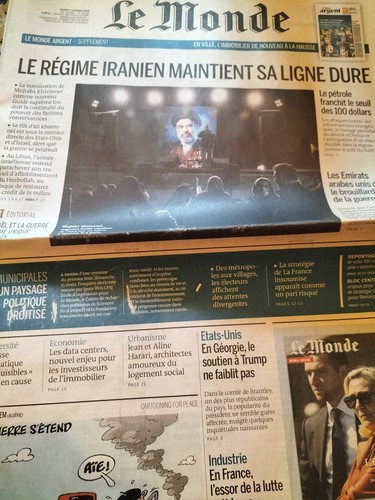 Monde mars 2026 - le, la