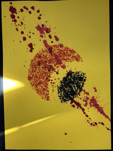 Art contemporain encres sur