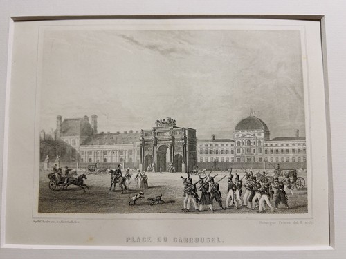 Ancienne gravure sur acier - ancienne,