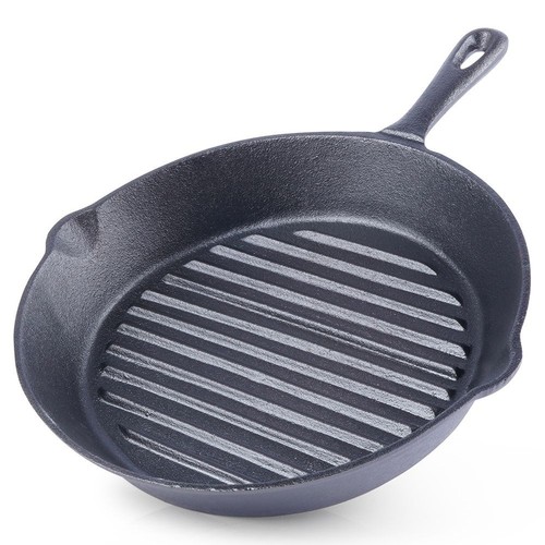 Poêle griller fonte - poêle, à