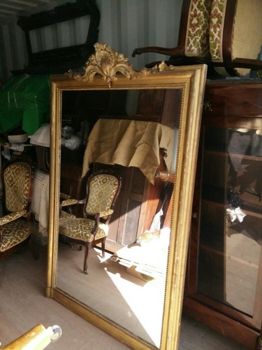 Miroir glace cheminée en - ,