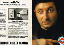 ADVERTISING ADVERTISING 045 1974 CHAFFOTEAUX e MAURY (2p) IPCM wall boiler