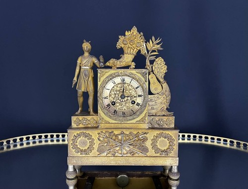 Pendule bronze doré - pendule, en
